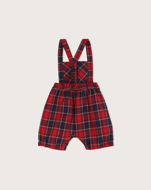 MONO UNISEX CUADROS ROJOS